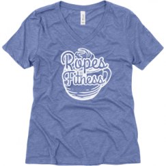 Ladies Relaxed Fit Super Soft Triblend V-Neck Tee