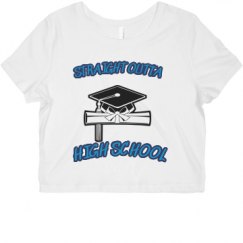 Ladies Slim Fit Crop Top Tee