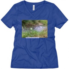 Ladies Relaxed Fit V-Neck Tee