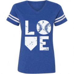 Ladies Relaxed Fit Vintage Sports Tee