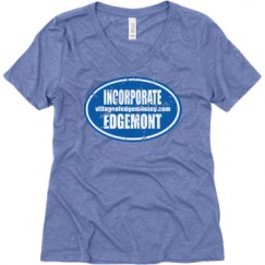 Ladies Relaxed Fit Super Soft Triblend V-Neck Tee