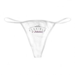 Basic White Thong Underwear