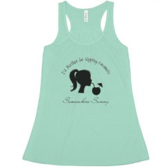 Ladies Flowy Racerback Tank