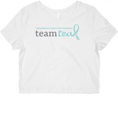 Ladies Slim Fit Crop Top Tee
