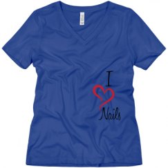 Ladies Relaxed Fit V-Neck Tee