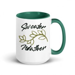 15oz Ceramic Mug with Color Inside