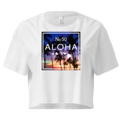 Ladies Festival Cali Crop Top Tee