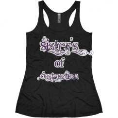 Ladies Slim Fit Super Soft Racerback Triblend Tank