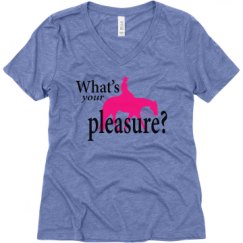 Ladies Relaxed Fit Super Soft Triblend V-Neck Tee
