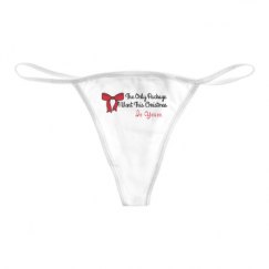 Basic White Thong Underwear