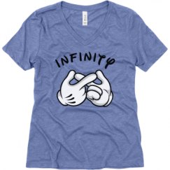 Ladies Relaxed Fit Super Soft Triblend V-Neck Tee