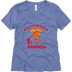 Ladies Relaxed Fit Super Soft Triblend V-Neck Tee