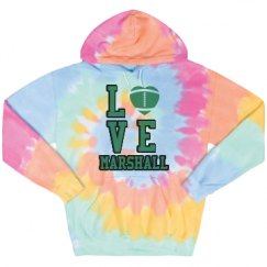 Unisex Tie-Dye Fleece Hoodie