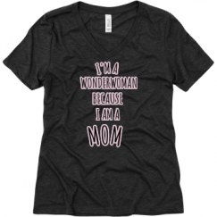 Ladies Relaxed Fit Super Soft Triblend V-Neck Tee