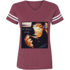 Ladies Relaxed Fit Vintage Sports Tee