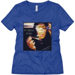 Ladies Relaxed Fit V-Neck Tee