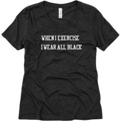 Ladies Relaxed Fit Super Soft Triblend V-Neck Tee