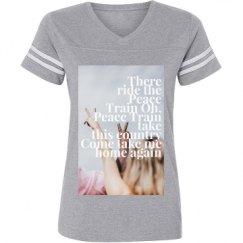 Ladies Relaxed Fit Vintage Sports Tee