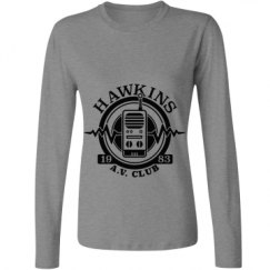 Ladies Relaxed Fit Basic Long Sleeve Tee
