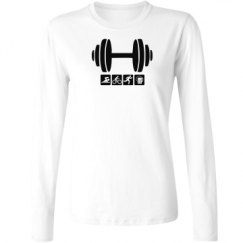 Ladies Relaxed Fit Basic Long Sleeve Tee