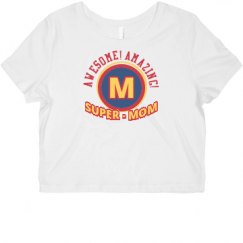 Ladies Slim Fit Crop Top Tee