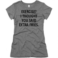 Ladies Slim Fit Super Soft Triblend Tee