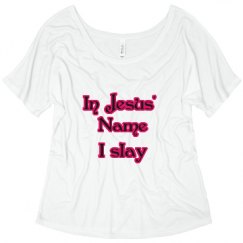 Ladies Flowy Slouchy Tee