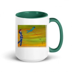 15oz Ceramic Mug with Color Inside