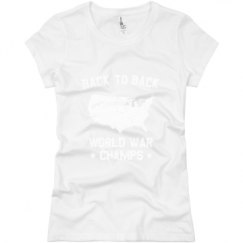 Ladies Slim Fit Basic Promo Jersey Tee