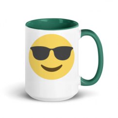 15oz Ceramic Mug with Color Inside