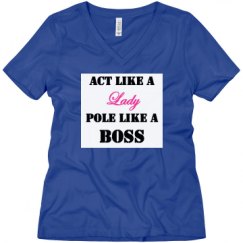 Ladies Relaxed Fit V-Neck Tee