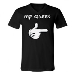 Unisex V-Neck Jersey Tee