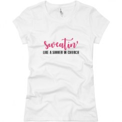 Ladies Slim Fit Basic Promo Jersey Tee