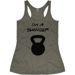 Ladies Slim Fit Super Soft Racerback Triblend Tank