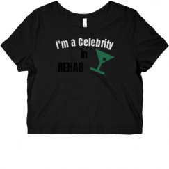 Ladies Slim Fit Crop Top Tee