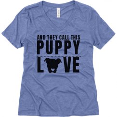 Ladies Relaxed Fit Super Soft Triblend V-Neck Tee