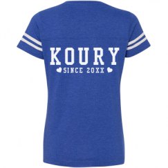 Ladies Relaxed Fit Vintage Sports Tee