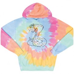 Unisex Tie-Dye Fleece Hoodie