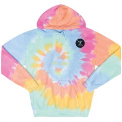 Unisex Tie-Dye Fleece Hoodie
