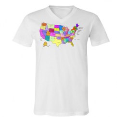 Unisex V-Neck Jersey Tee