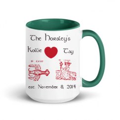 15oz Ceramic Mug with Color Inside