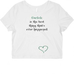 Ladies Slim Fit Crop Top Tee
