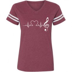 Ladies Relaxed Fit Vintage Sports Tee