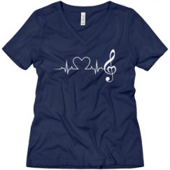 Ladies Relaxed Fit V-Neck Tee
