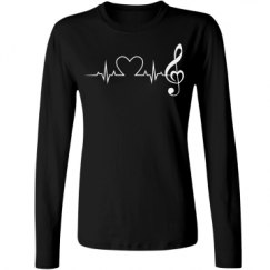 Ladies Relaxed Fit Basic Long Sleeve Tee