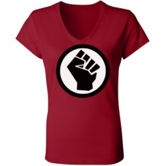 Ladies Slim Fit V-Neck Jersey Tee