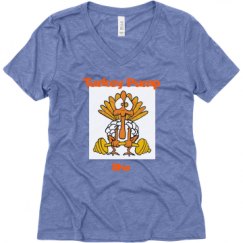 Ladies Relaxed Fit Super Soft Triblend V-Neck Tee