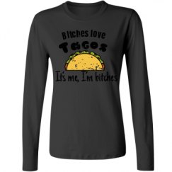 Ladies Relaxed Fit Basic Long Sleeve Tee