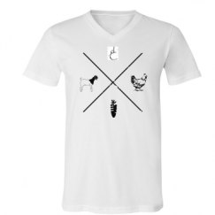 Unisex V-Neck Jersey Tee