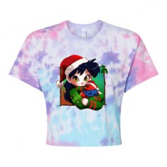 Women's Tie Dye Crop Top Tee